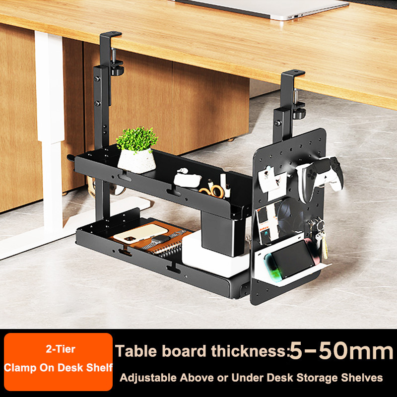 Desk Setup Study - Klembevestigbare 14 inch boven- en onderbouw