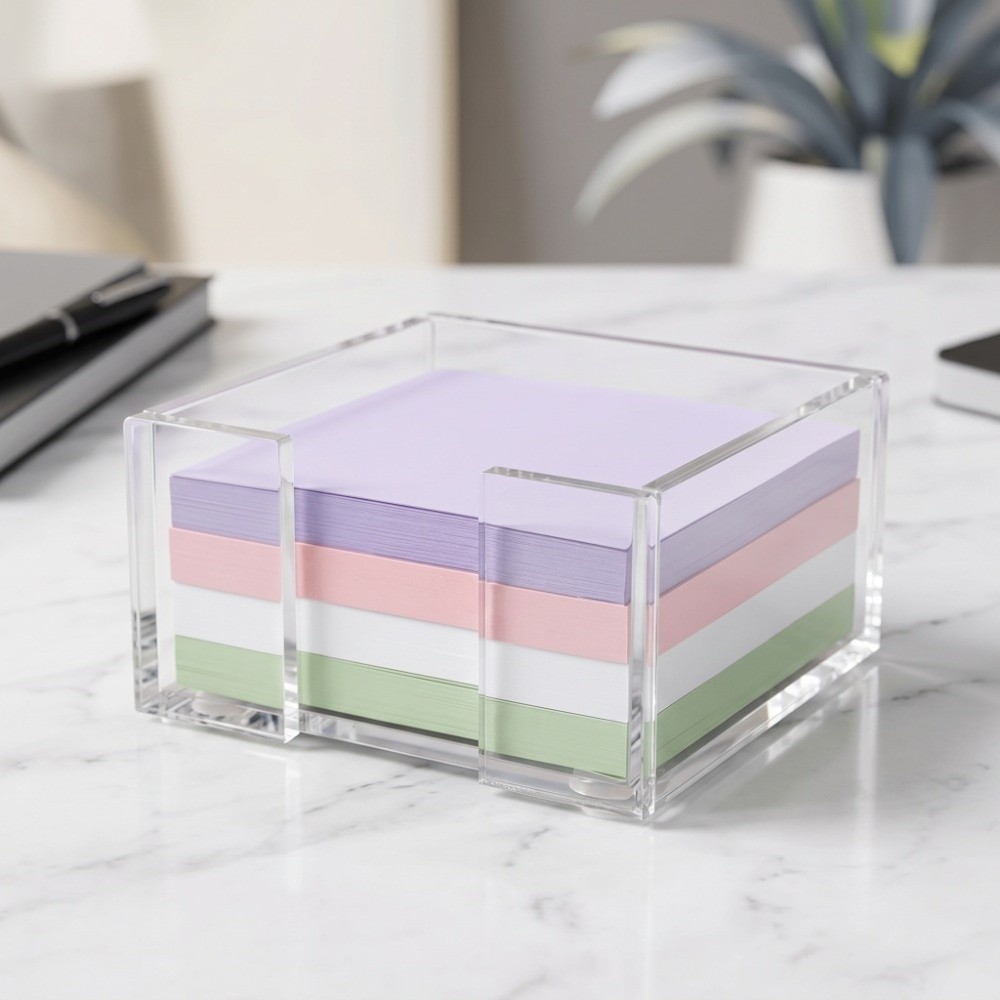 Sticky Memo Holder - Transparante houder voor plaknotities Multifunctionele, kristalheldere