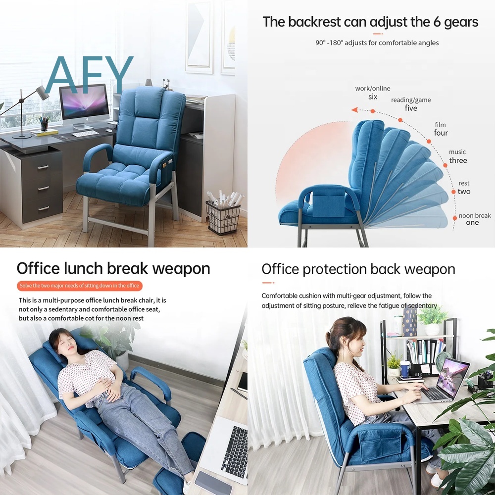 Desk Setup Ergonomics - Ademende, opvouwbare bureaustoel voor ergonomische thuiskantooropstelling,