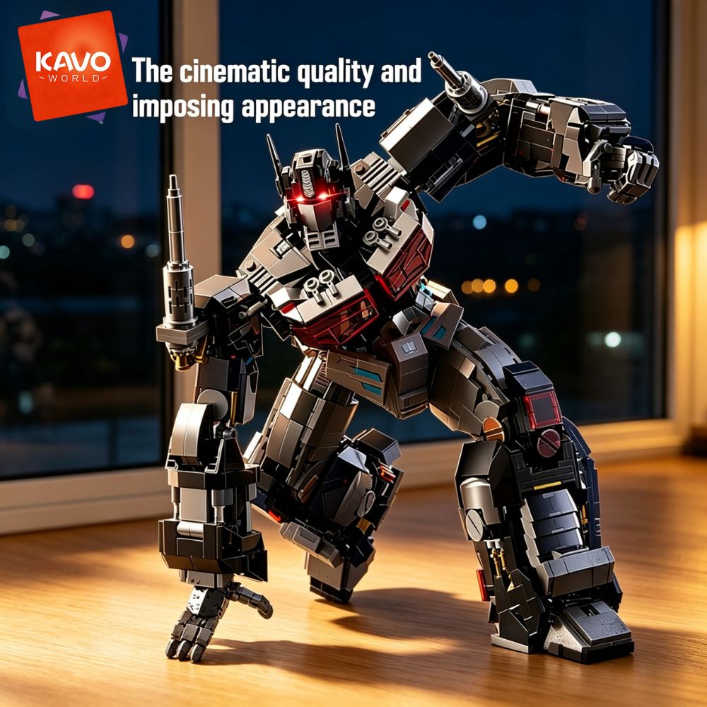 Desk Setup Small Room - KAVOWORLD 2045-delige Future Mecha Robot Bouwstenen