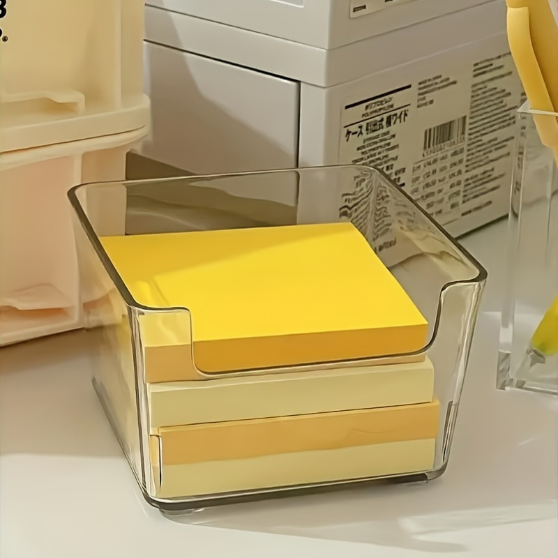 Sticky Memo Holder - Doorzichtige notitiehouder, acryl memostandaard organizer, waterdichte