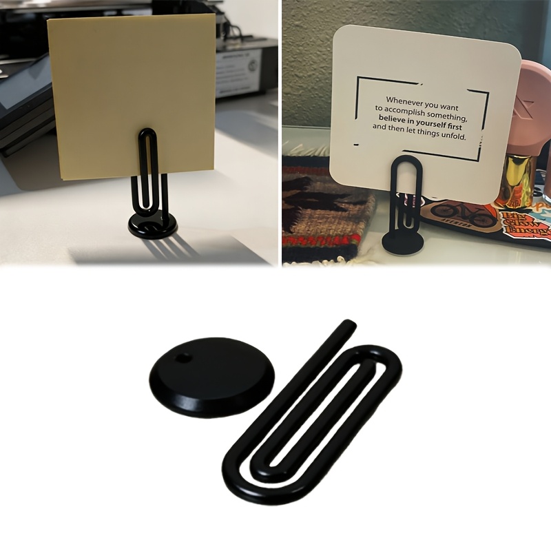 Sticky Memo Holder - 1 stuk 3D bureau-paperclip-memohouder, die gebruikt