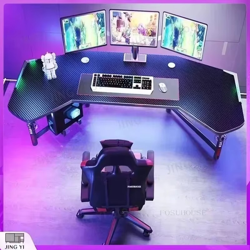 Desk Setup L Shaped - Professioneel gaming bureau ergonomisch computerbureau voor