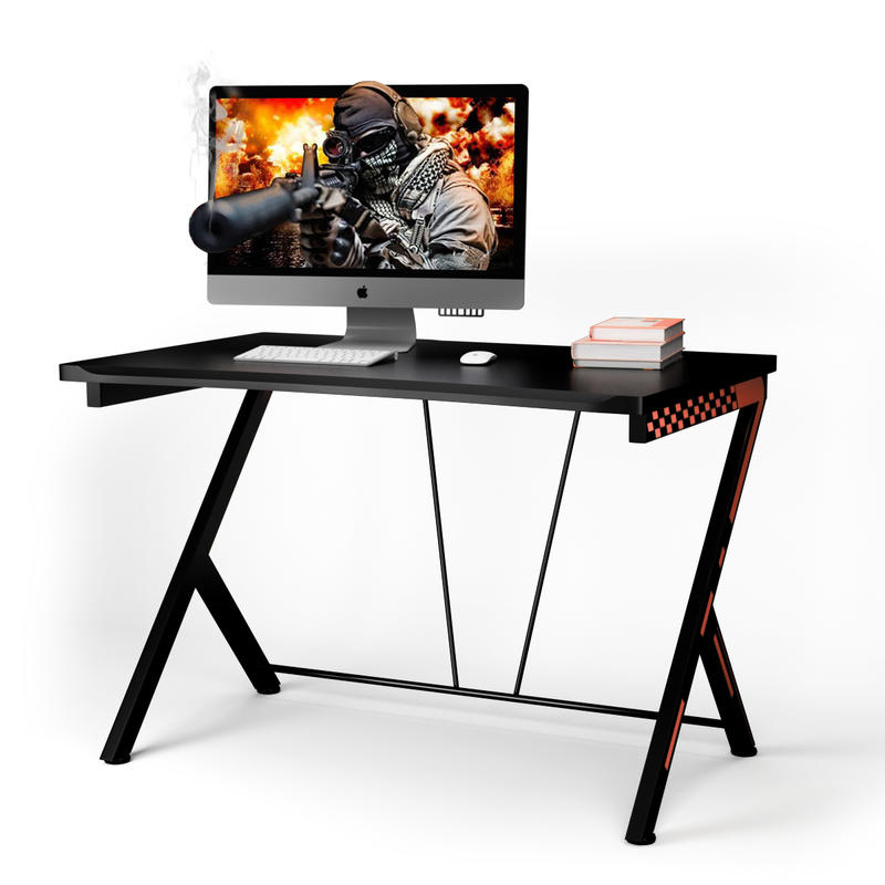 Desk Setup Ergonomics - Modern ergonomisch computerbureau, MDF-blad met metalen
