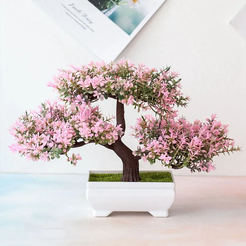 Desk Setup Plants - Kunstplanten Bonsai Nep Plant Bloemen Ingemaakte