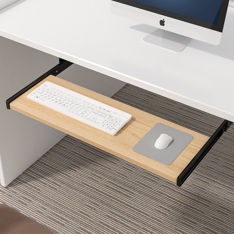 Houten toetsenbordlade onder b - Desk Setup Living Room recensie en prijs
