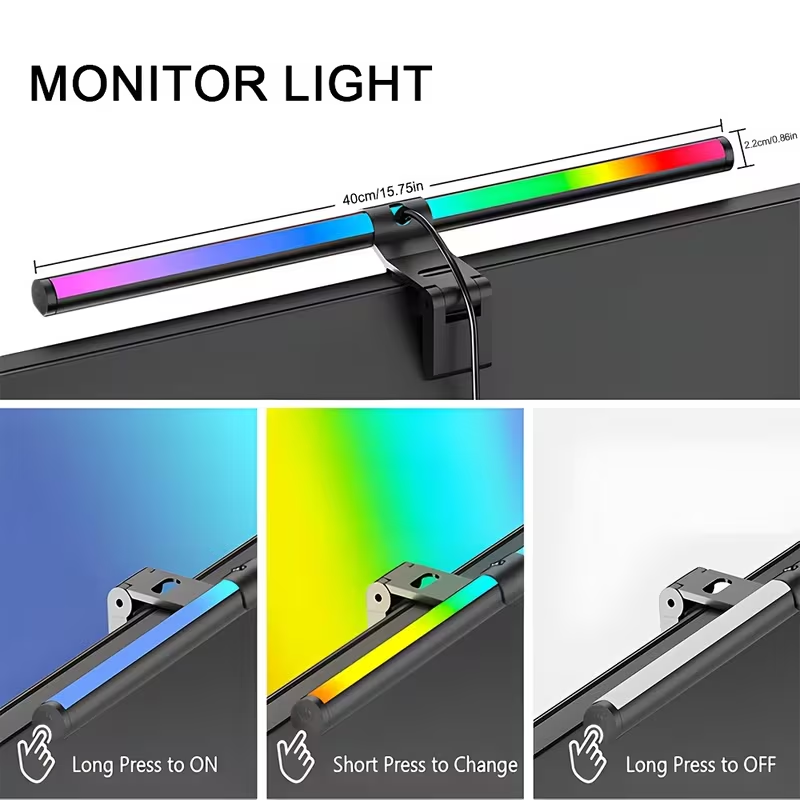 LED-monitorlichtbalk 30cm 40cm - Desk Setup Study recensie en prijs