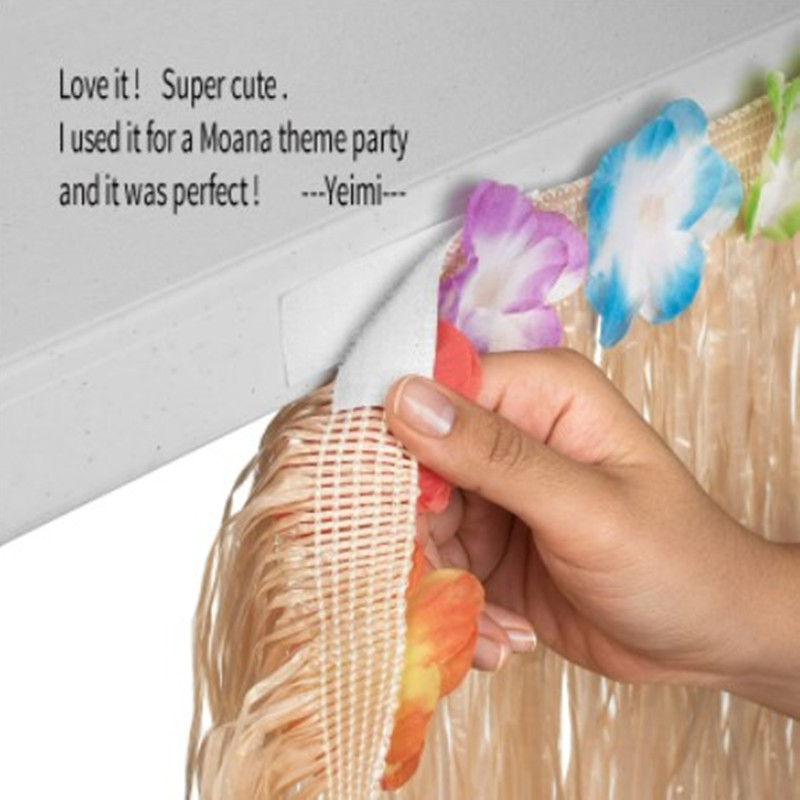 Stro Kleur Luau Gras Tafelrok  - Desk Setup Plants recensie en prijs