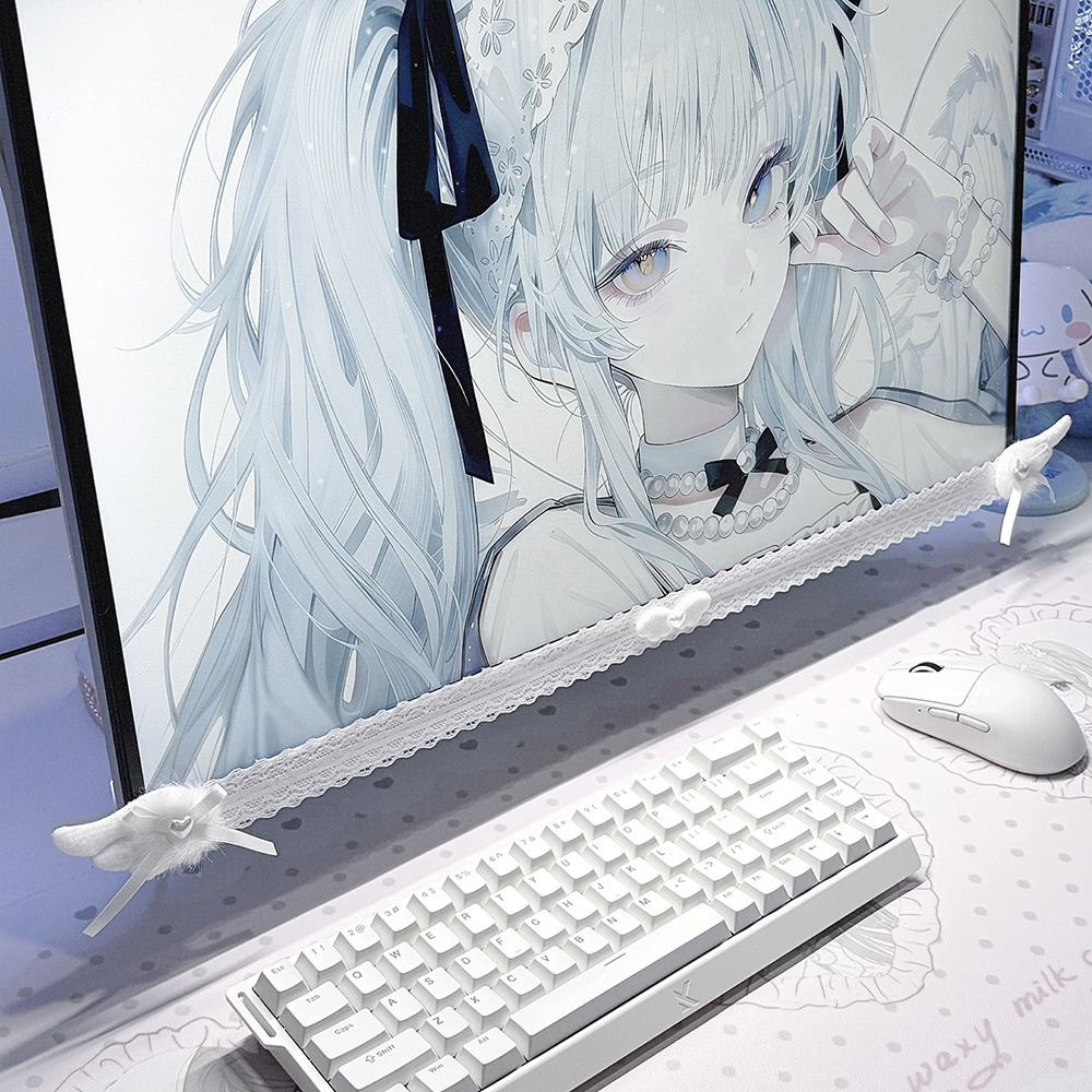Nieuwe schermdecoratie witte k - Setup Desk Monitor recensie en prijs