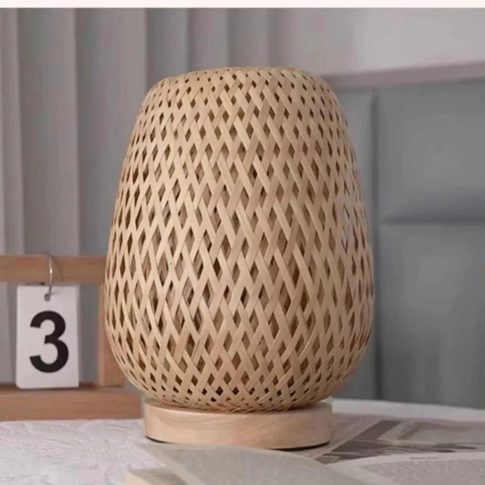 Bamboe Geweven lamp Eenvoudige - Desk Setup Study recensie en prijs