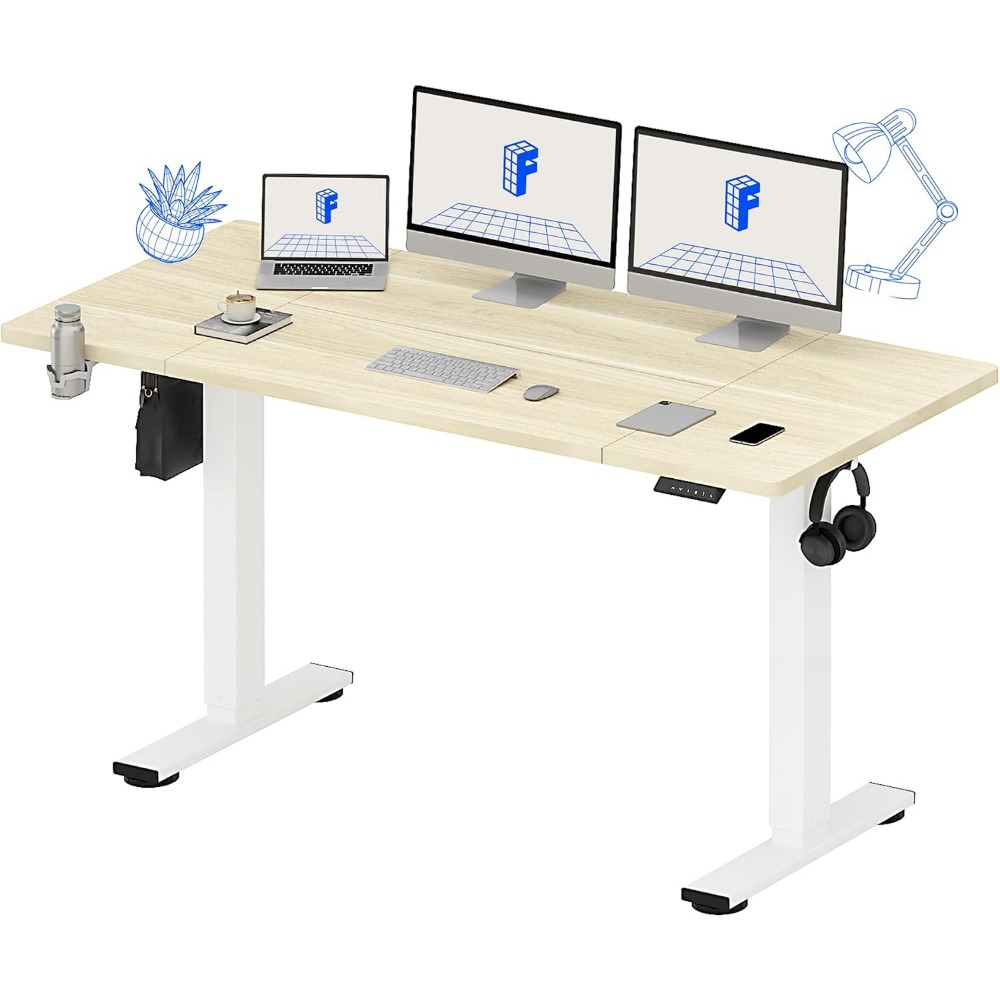 FLEXISPOT 63x32 inch elektrisc - Setup Desk Monitor recensie en prijs