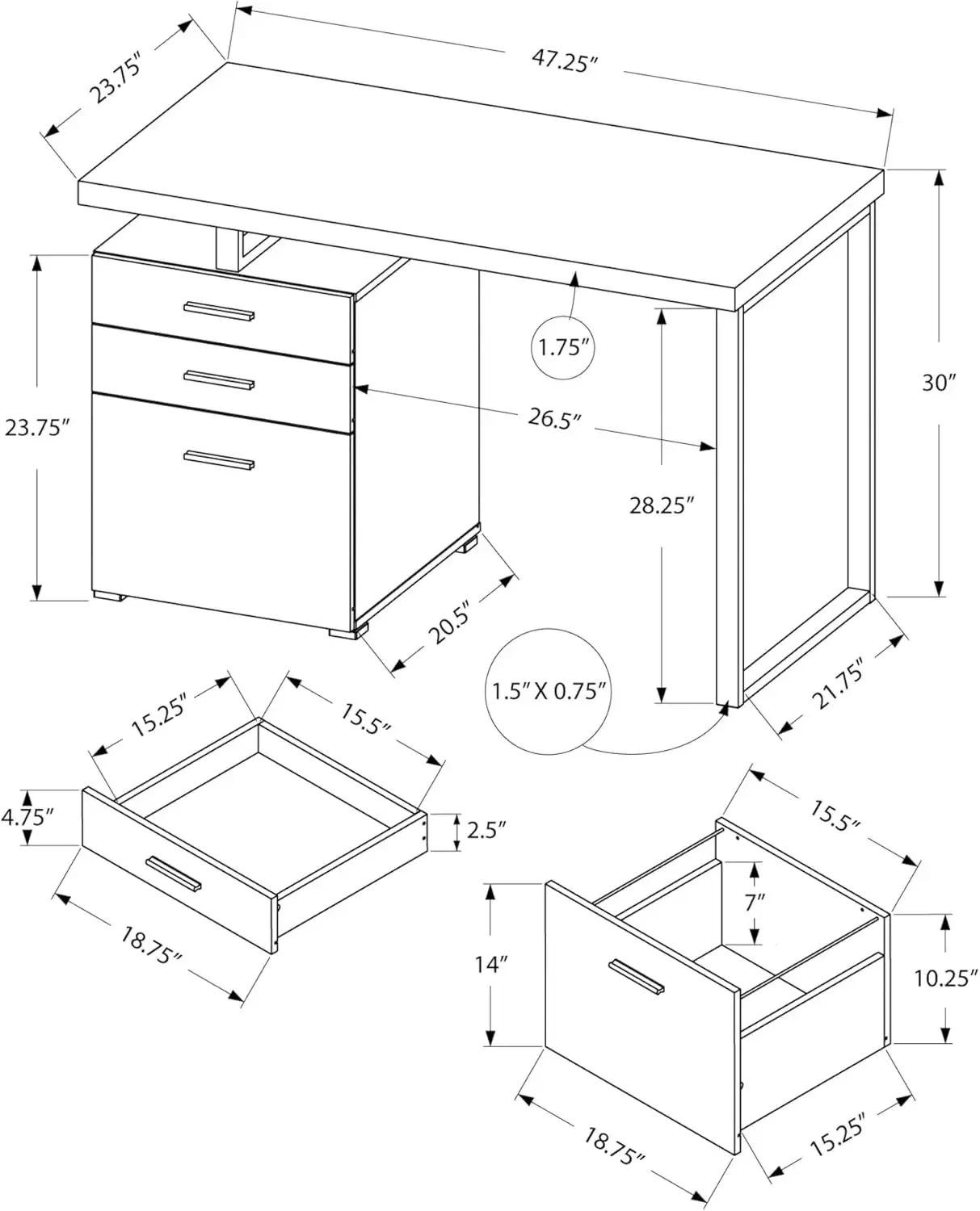 Computerbureau met archiefkast - Desk Setup L Shaped recensie en prijs
