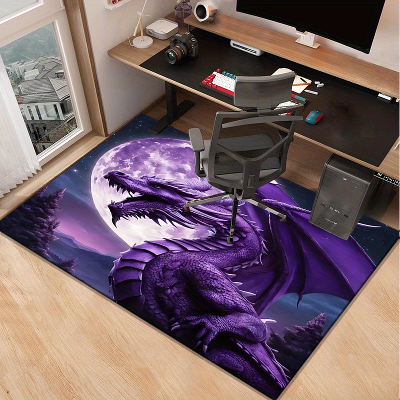 Majestic Purple Dragon Rug voo - Desk Setup Living Room recensie en prijs