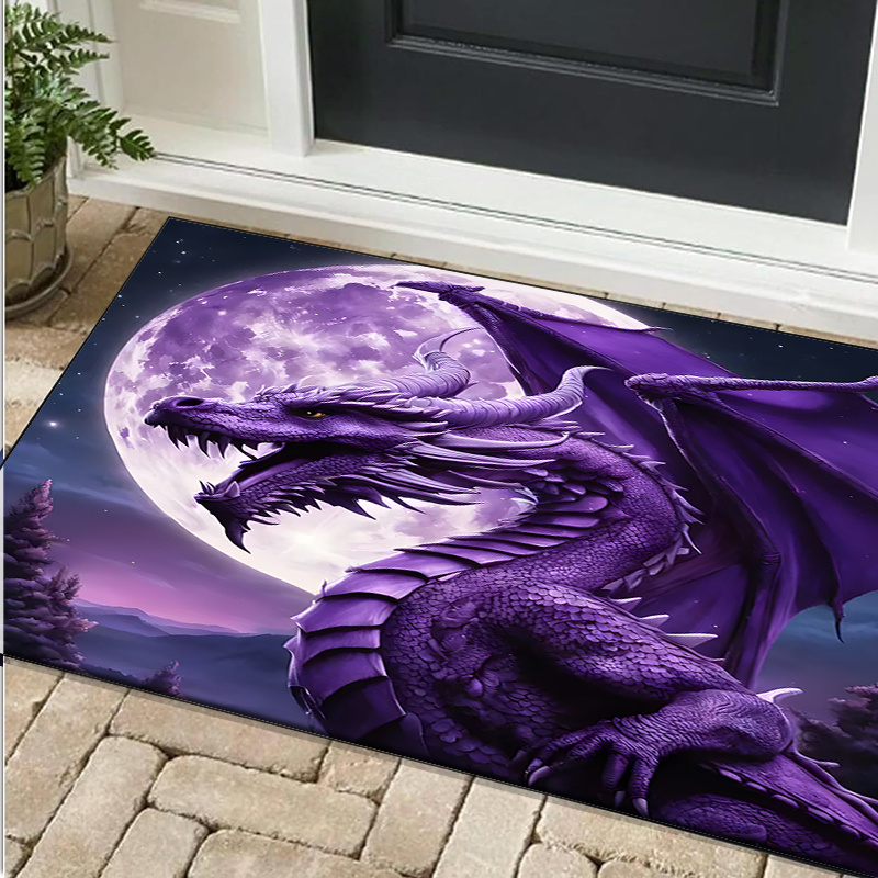 Majestic Purple Dragon Rug voo - Desk Setup Living Room recensie en prijs