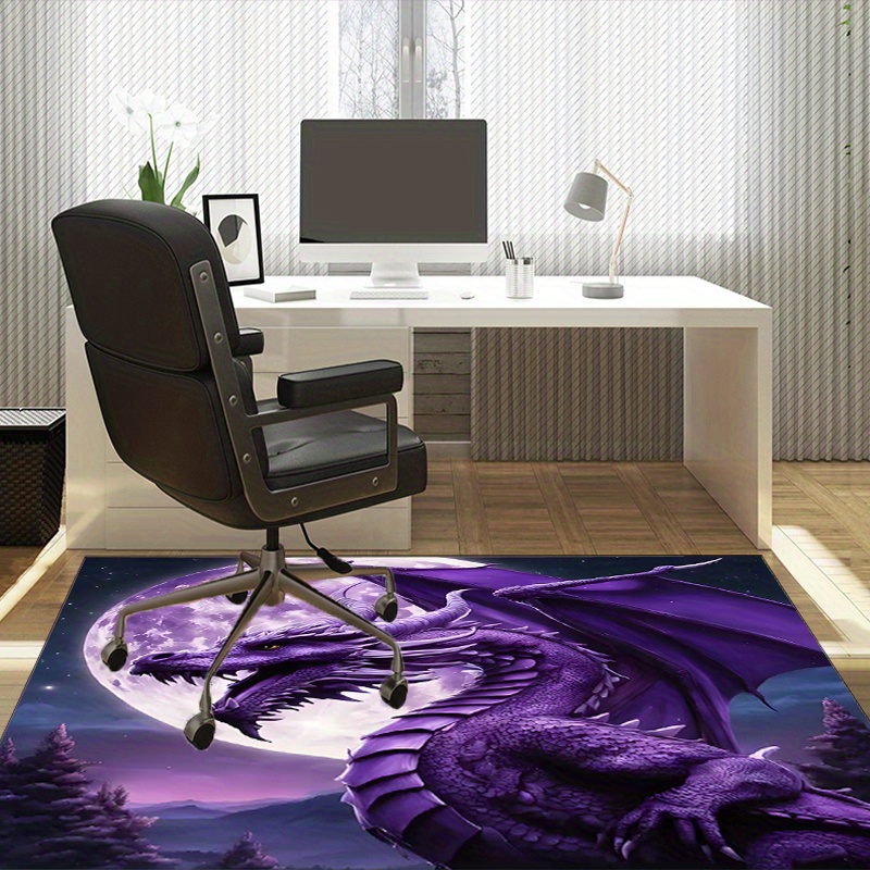 Majestic Purple Dragon Rug voo - Desk Setup Living Room recensie en prijs