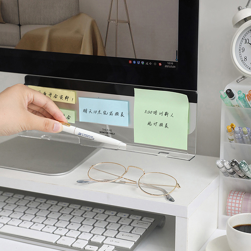 Creatieve Acryl Monitor Berich - Sticky Memo Holder recensie en prijs