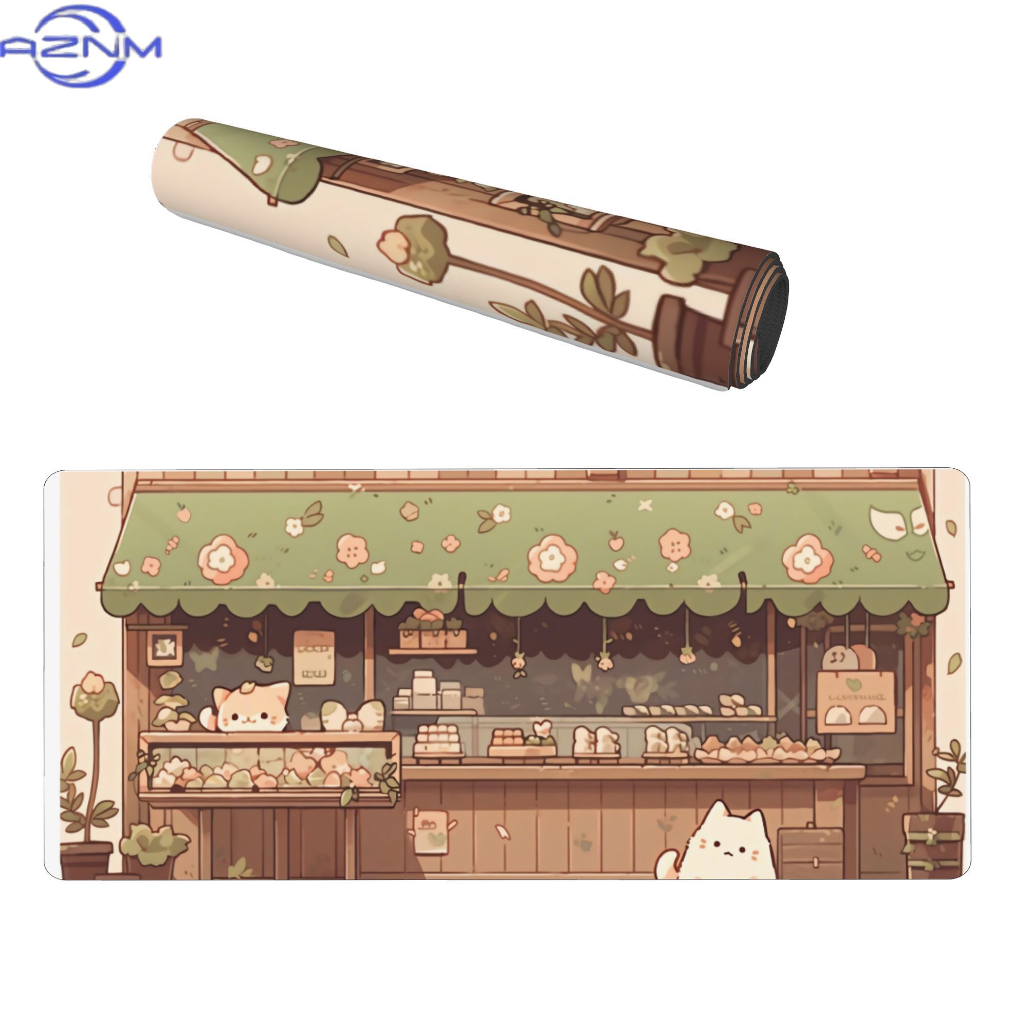 Cat Bakery Aesthetic Green Sho - Desk Setup Streaming recensie en prijs