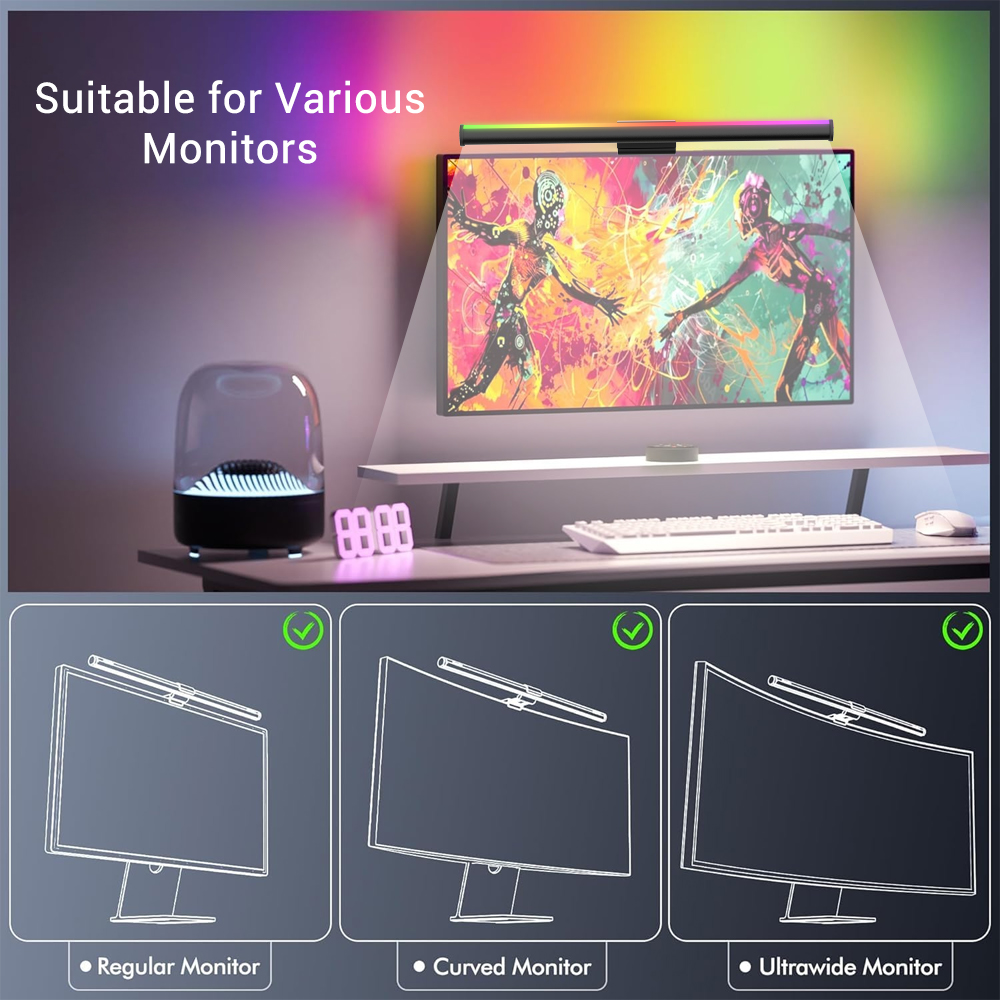 Wifi Lightbar Monitor Lichtbal - Setup Desk Monitor recensie en prijs