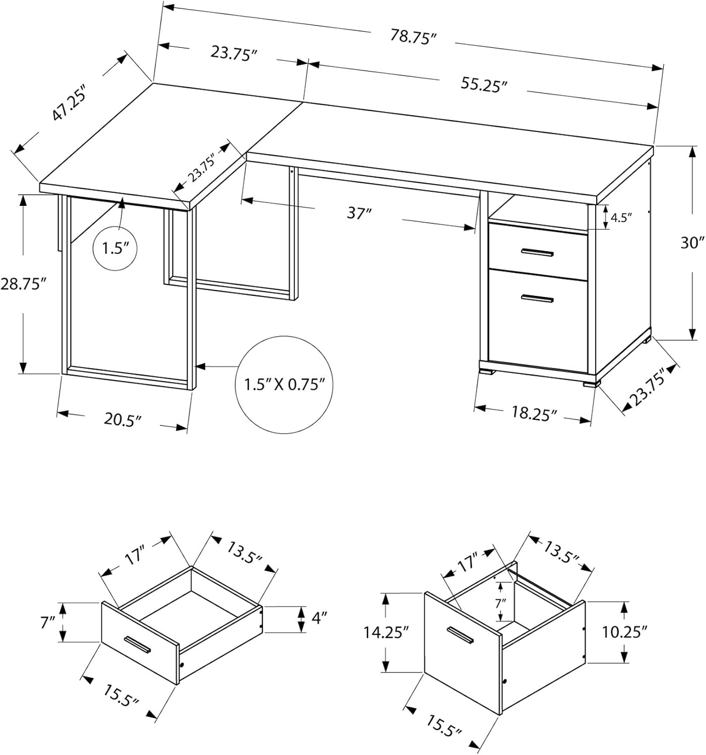 I 7257 Computerbureau, thuiska - Desk Setup L Shaped recensie en prijs