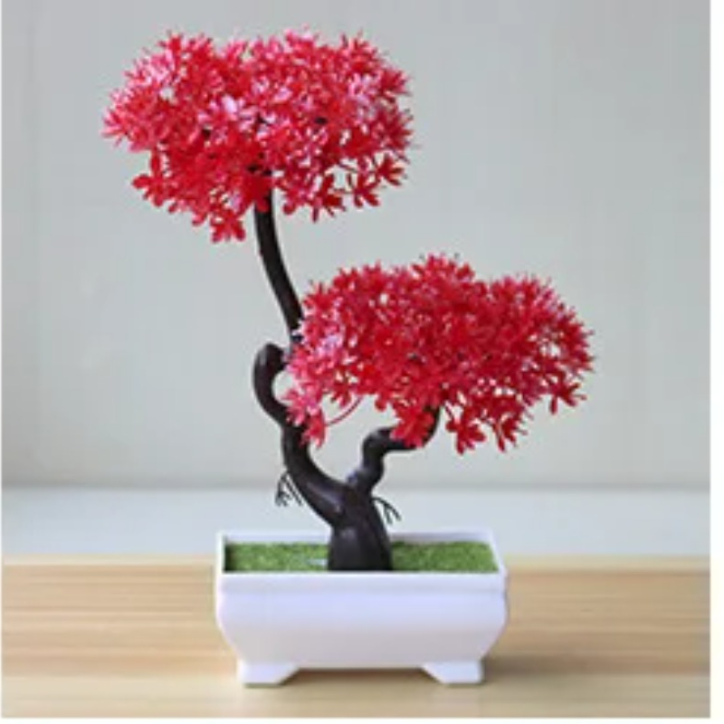 Kunstmatige kleine boom in pot - Desk Setup Plants recensie en prijs