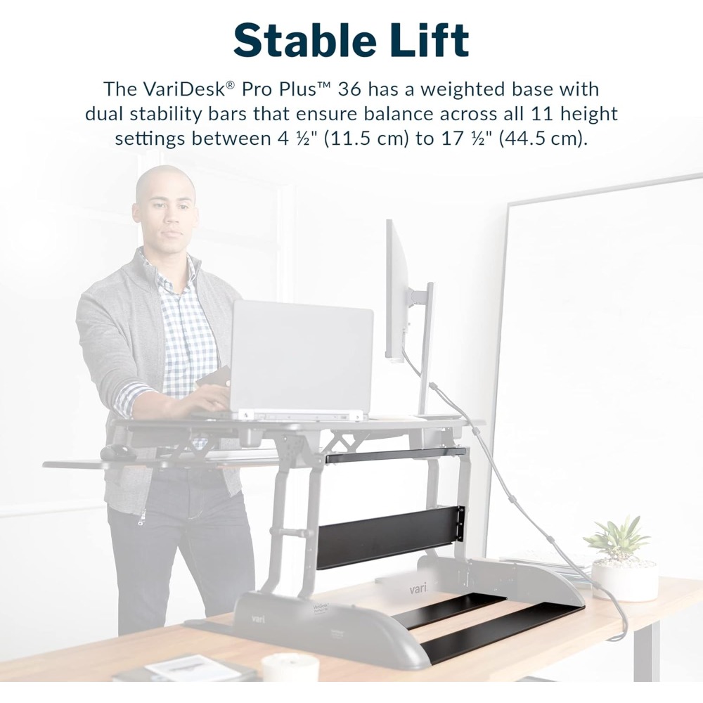 Desk Pro Plus 36, staande omvo - Desk Setup Height recensie en prijs