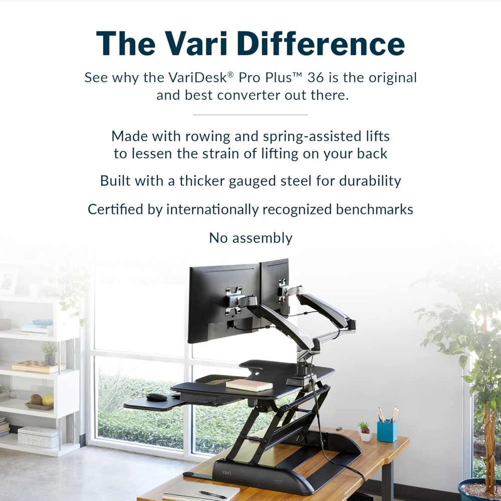 Desk Pro Plus 36, staande omvo - Desk Setup Height recensie en prijs