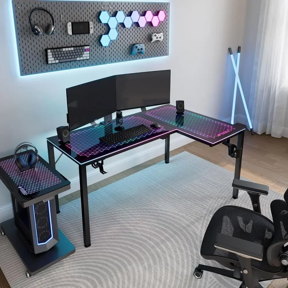 60 inch L-vormig omkeerbaar gl - Desk Setup L Shaped recensie en prijs
