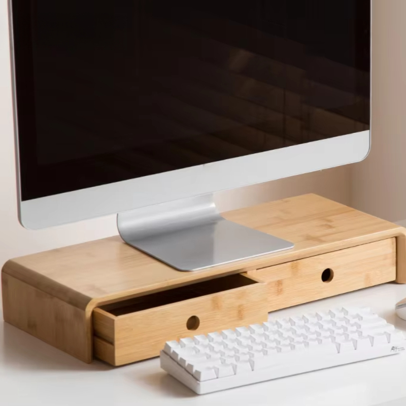 Bamboe laptopmonitorverhoger M - Desk Setup Living Room recensie en prijs
