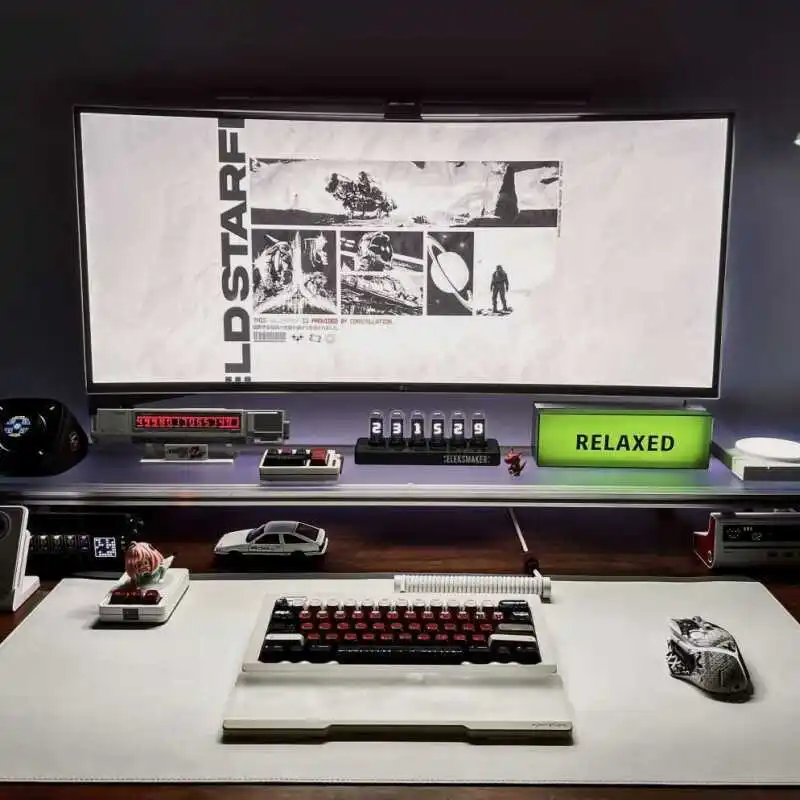 Aluminium monitorstandaard Acr - Desk Setup Living Room recensie en prijs